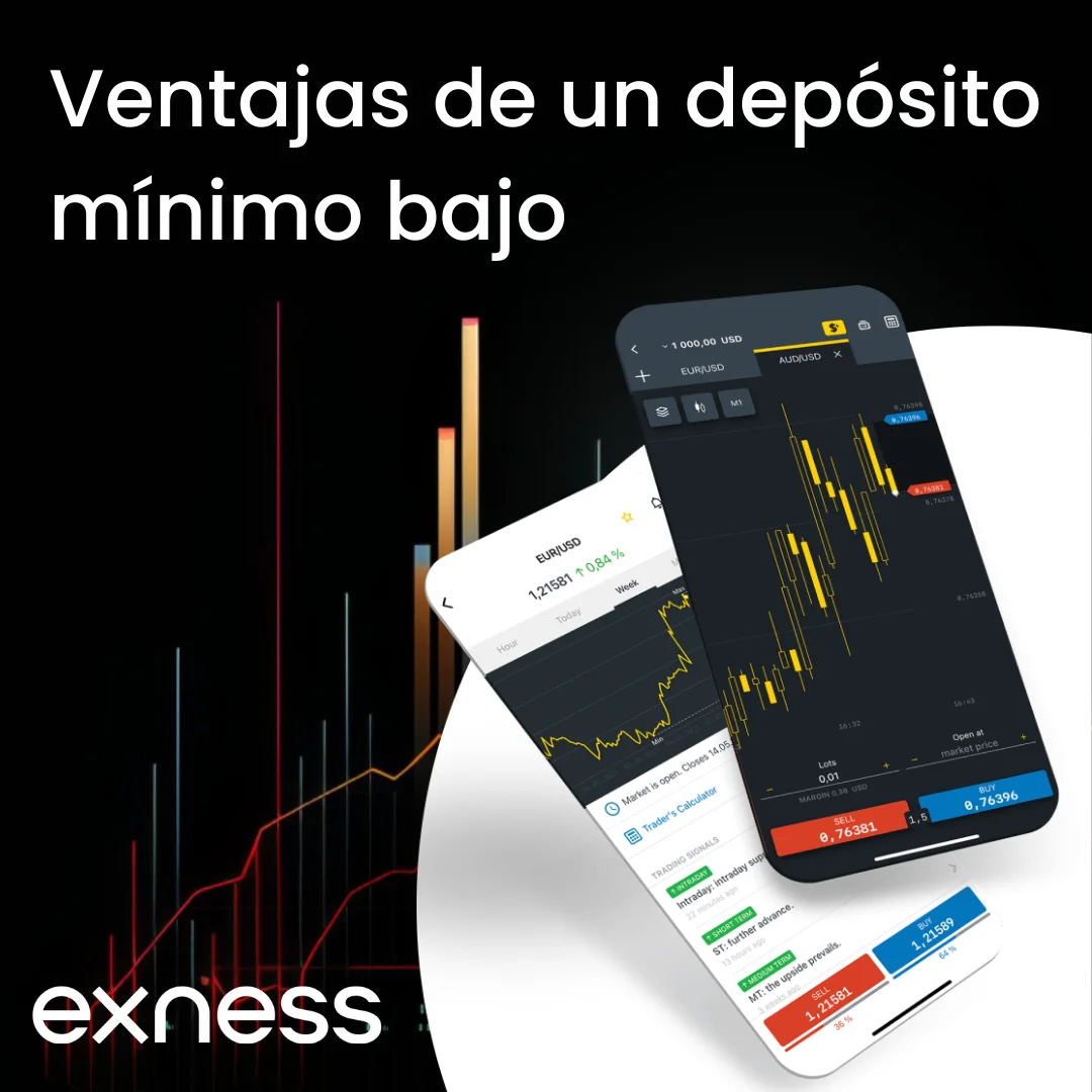 Ventajas de un depósito mínimo bajo en Exness